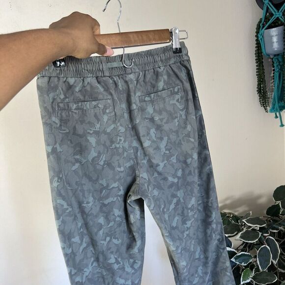 Athleta Pants Womens Size 0 Green Camo Farallon Jogger Elastic Waist Pockets - Picture 5 of 8